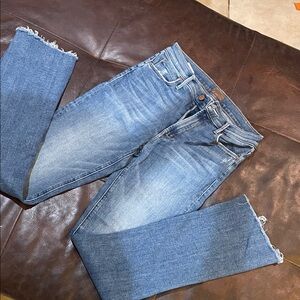 MOTHER Blue Skinny Stretch Denim 28